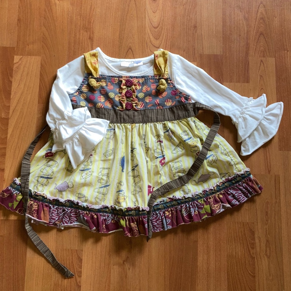 Matilda Jane Tunic Top/Ruffle Shirt Sz 4/5T